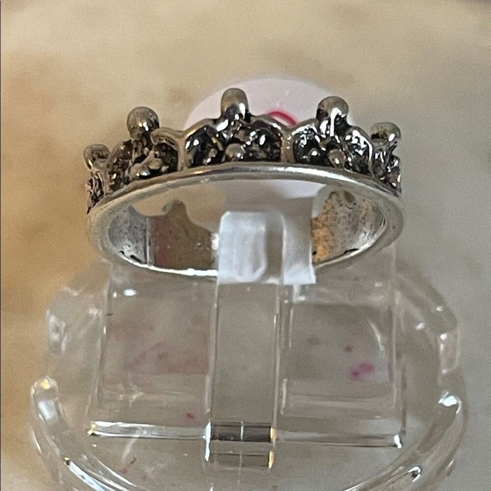 Silver Crown Ring 4.5